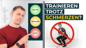 Schmerzampel Titelbild als Entscheidungshilfe: Trainieren trotz Schmerzen?